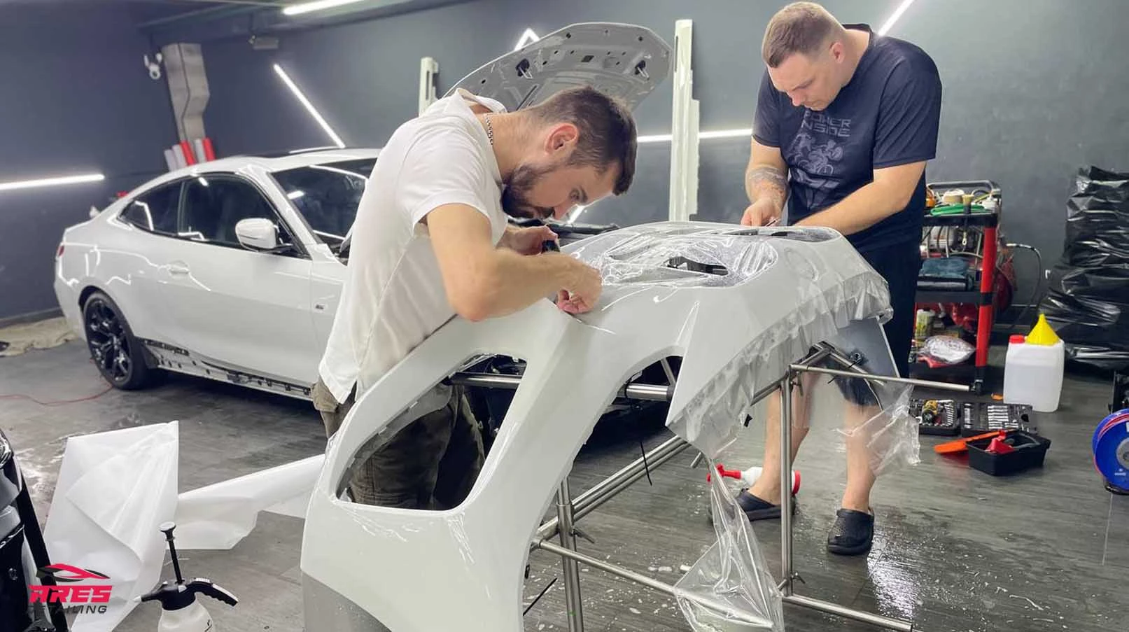 Оклейка полиуретаном BMW 4