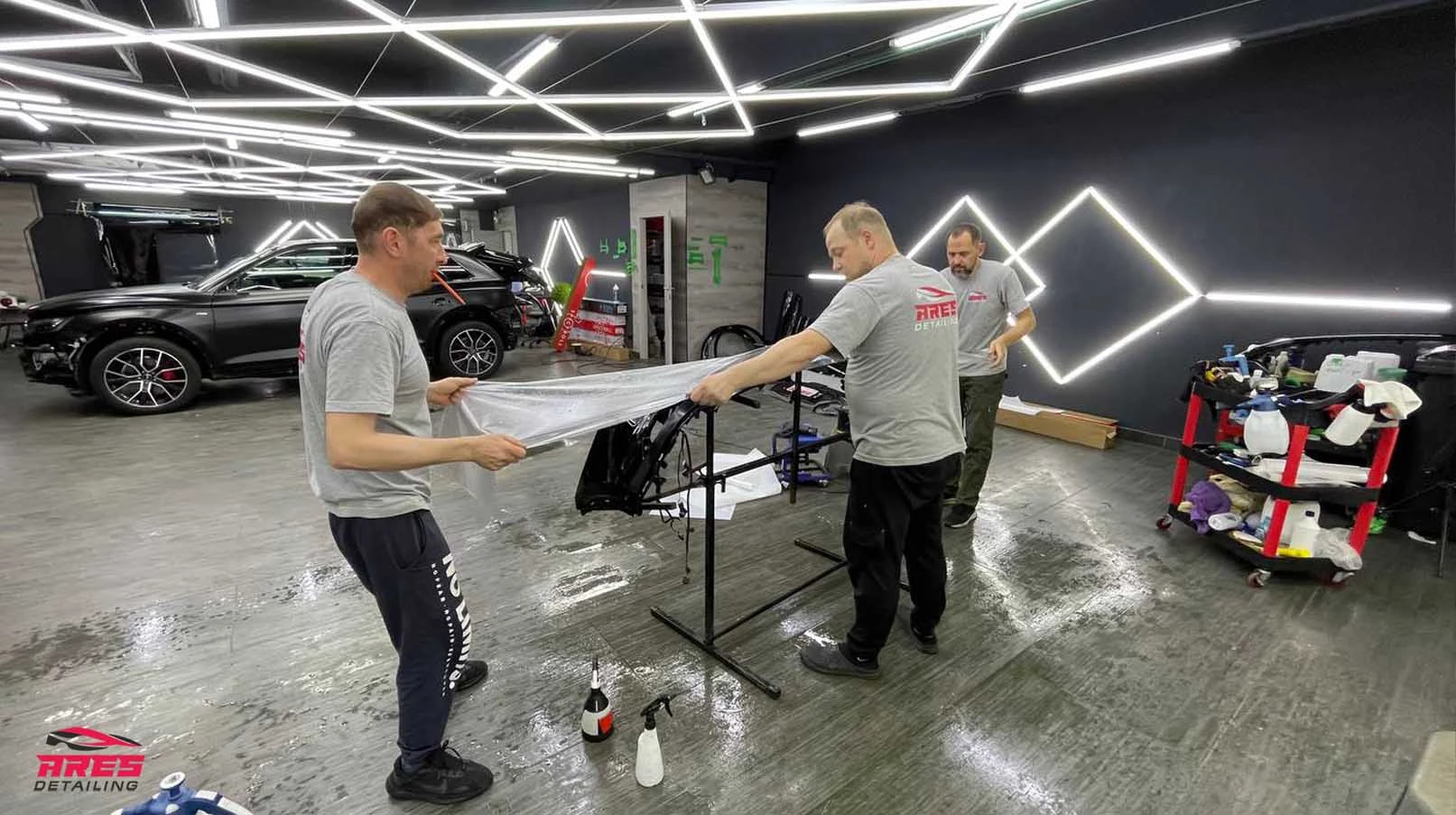 Оклейка полиуретаном Audi Q5 FY