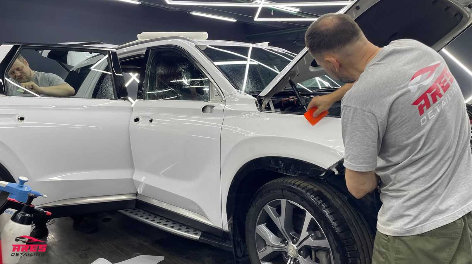 Оклейка защитной пленкой Hyundai Palisade